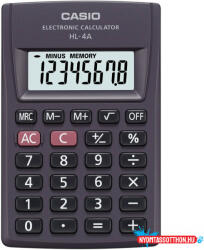 Casio Zsebszámológép 8 digit Casio HL 4 fekete (42564) - nyomtassotthon