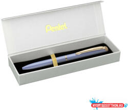 Pentel Rollertoll 0, 7mm fém pasztell lila test, Pentel Energel BL2007PV írásszín kék (39037) - nyomtassotthon