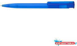 ICO Golyóstoll nyomógombos 0, 8mm, műanyag transparens kék test, Ico Star, írásszín kék (9010084027) - nyomtassotthon