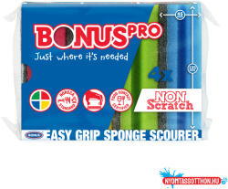 Bonus Mosogató szivacs 4 db/csomag formázott HoReCa BonusPRO_B118 (41678)