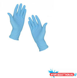 GMT Gumikesztyű nitril púdermentes XS 100 db/doboz GMT Super Gloves kék (38177) - nyomtassotthon