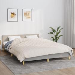 vidaXL Pătură cu greutăți, crem deschis, 200x200 cm, 13 kg, textil (350761) Patura