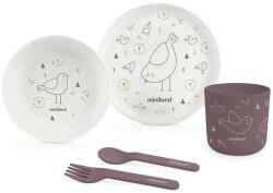 Miniland Set de hrănire din 5 piese Miniland - Eco Friendly, pasăre (89456)