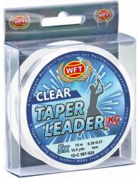 WFT Fir inaintas WFT Taper Leader 0.20-0.57mm, Clear, 5X15m (WF997020)
