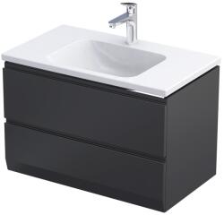 Roltechnik BRYLANT UNI 80 fürdőszoba szekrény, matt fekete OR36-SD2S-80-8-V3 (OR36-SD2S-80-8-V3)