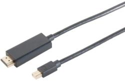 S-Conn mini DisplayPort > HDMI (ST-ST) 1.2 2m Black (10-53035) (10-53035)