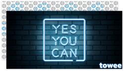 Towee Prosop cu uscare rapidă Towee YES YOU CAN, 80 x 160 cm