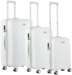CarryOn Skyshopper fehér 4 kerekű 3 részes bőrönd szett (502417)