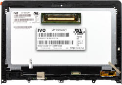 Chi-mei Innolux Lenovo IdeaPad Flex 3-1130, Yoga 300-11IBR gyári új fényes 11.6' HD (1366x768) eDP LED Slim kijelző modul kerettel (5D10J08414) (csatlakozó: 30 pin - jobb) M116NWR1