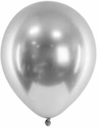 PartyDeco Króm (tükör) lufi, ezüst színben, 30cm, 50 db/cs
