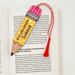 Gravolo Martisor educatoare invatatoare semn de carte personalizat creion (C1013)