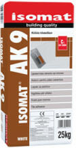 Isomat AK 9 - adeziv pe baza de ciment, pentru placile ceramice aplicate pe beton, caramida, tencuiala (Culoare: ALB, Ambalare: Sac 25 kg)