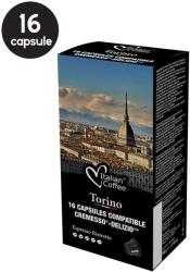 Italian Coffee 16 Capsule Italian Coffee Torino Ristretto - Compatibile Cremesso