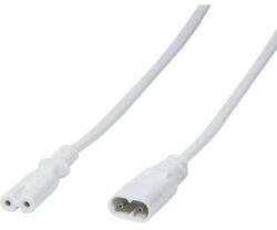 LogiLink Euro dugós hálózati kábel, borotva kábel hosszabbító, toldó (C8 Euro dugó - C7 Euro aljzatzat) 2 m fehér LogiLink CP132