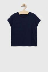 Benetton gyerek pamut póló sötétkék, sima - sötétkék 168 - answear - 4 190 Ft