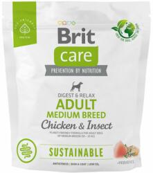 Brit Brit Care Dog Sustainable Adult Medium Breed cu Pui, 1 kg