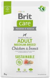 Brit Brit Care Dog Sustainable Adult Medium Breed cu Pui, 3 kg