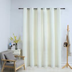 vidaXL Draperie opacă, crem, 290x245 cm, catifea, inele metalice (134515)