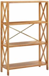 vidaXL Raft cu 4 niveluri, 80 x 30 x 125 cm, lemn masiv de stejar (325572) Biblioteca