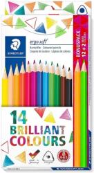 STAEDTLER Creioane colorate Ergosoft, 12+2 culori/set Staedtler STA157-C14P1 (STA157-C14P1)