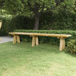 vidaXL Bancă de grădină, 220 cm, lemn masiv de pin impregnat (318175) - vidaxl