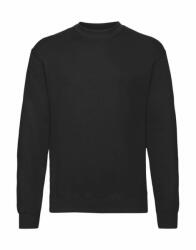 Fruit of the Loom Férfi hosszú ujjú pulóver Fruit of the Loom Classic Set In Sweat 5XL, Fekete