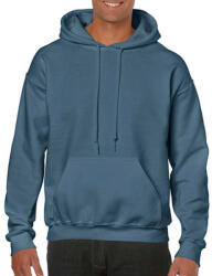 Gildan Uniszex Pulóver Kapucnis Hosszú ujjú Gildan Heavy Blend? Hooded Sweat - L, Indigókék