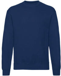 Fruit of the Loom Uniszex Pulóver Hosszú ujjú Fruit of the Loom Classic Set In Sweat - 3XL, Sötétkék (navy)