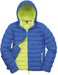 Result Férfi Kabát Kapucnis Hosszú ujjú Result Snow Bird Hooded Jacket -XL, Óceán Kék/Lime Punch