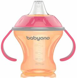 Babyono Cană antivarsare Babyono - Natural, 180 ml, roz (5901435406069-розов)
