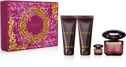 Versace Crystal Noir Set cadou, apă de toaletă 90 ml + gel de duș 100 ml + loțiune de corp 100 ml + apă de toaletă 5 ml, Femei