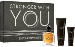 Giorgio Armani Stronger With You Ajándékszett, Eau de Toilette 100ml + Eau de Toilette 15ml + SG 75ml, férfi