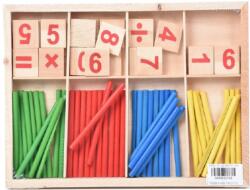 Magic Toys Fa számoló doboz számokkal és színes pálcákkal (MKM600133)