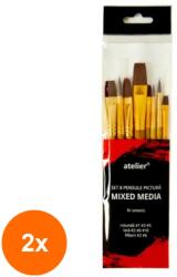 Atelier Set 2 x Pensule Pictura Mixed Media Atelier, 8 Bucati (CUL-2xAT20023)