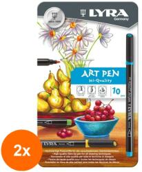 LYRA Set 2 x Markere Art Pen Lyra, 10 Bucati (CUL-2xFL6751100)