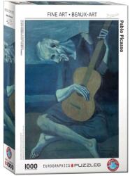 EUROGRAPHICS 1000 db-os puzzle - Fine Art Collection - The old guitarist, Pablo Picasso (6000-5852) (6000-5852)