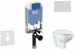 Ideal Standard ProSys - Set de instalare încastrată, toaletă și capac Bau Ceramic, clapetă Oleas M1, Rimless, SoftClose, crom mat ProSys80M SP137 (ProSys80M SP137)