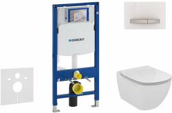 Geberit Duofix - Set pentru instalare încastrată, toaletă și capac Ideal Standard Tesi, clapetă Sigma50, Rimless, SoftClose, alb alpin 111.300. 00.5 NE8 (111.300.00.5 NE8)
