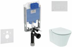 Ideal Standard ProSys - Set de instalare încastrată, toaletă și capac Connect Air, clapetă Oleas M1, Aquablade, SoftClose, crom mat ProSys80M SP95 (ProSys80M SP95)