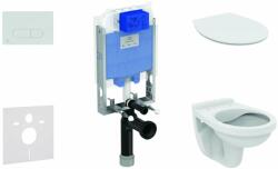 Ideal Standard ProSys - Set de instalare încastrată, vas de toaletă Alpha și capac, clapetă Oleas M1, SoftClose, crom ProSys80M SP114 (ProSys80M SP114)