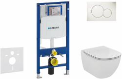Geberit Duofix - Set de instalare încastrată, toaletă și capac Ideal Standard Tesi, clapetă Sigma01, Rimless, SoftClose, alb alpin 111.300. 00.5 NE1 (111.300.00.5 NE1)