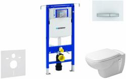 Geberit Duofix - Modul pentru WC suspendat cu clapetă Sigma50, alb alpin + Duravit D-Code - WC și capac Rimless, SoftClose 111.355. 00.5 NH8 (111.355.00.5 NH8)
