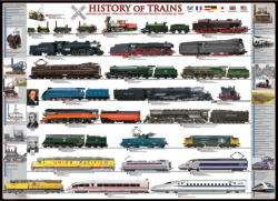 EUROGRAPHICS 6500-0251 - History of Trains - 500 db-os puzzle