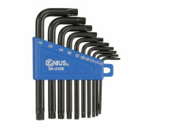 Genius Tools Set de chei T-torx, în formă de L, 10 bucăți (SK-010S) (MK-SK-010S) Cheie imbus