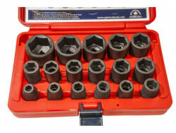 Genius Tools set de chei pneumatice cu cap, metrice, 1/2", 17 bucăți (CM-417MB) (MK-CM-417MB) Set capete bit, chei tubulare