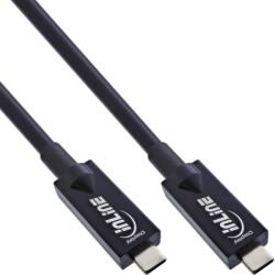 InLine Cablu USB 3.2 Gen2 type C AOC 4K144Hz 60W HDR10 T-T 10m, InLine IL35799A (IL35799A)