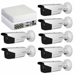 Hikvision Kit Supraveghere full HD 1080P cu 7 Camere Exterior Exir 80m + DVR 8 canale video / 1 canal audio SafetyGuard Surveillance