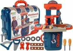 LeanToys Set banc de lucru pentru copii, atelier cu unelte portabil in valiza, LeanToys, 6875 - gimihome