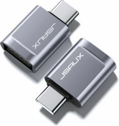 JSAUX USB-C (Type C)-USB-A Átalakító-Adapter [Fekete] (JX-DD0003-black-)