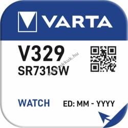 VARTA SR731 V329 ezüst-oxid cink gombelem 10db/csomag 1, 55V óraelem
